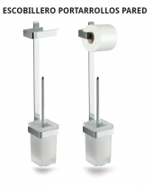.ESCOBILLERO PORTARROLLO DE PARED  BELTRAN