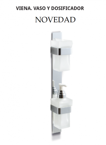  VASO Y DOSIFICADOR DISEÑO VIENA DE BELTRAN 10187/10188