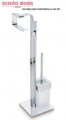ESCOBILLERO PORTARROLLO DE PIE MODELO 45 MILAN.BELTRAN
