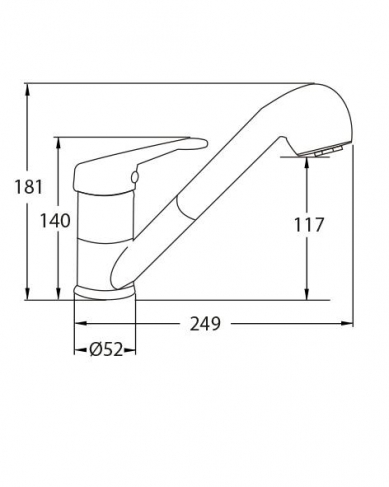  Grifo Nerea cocina extraible  en stock
