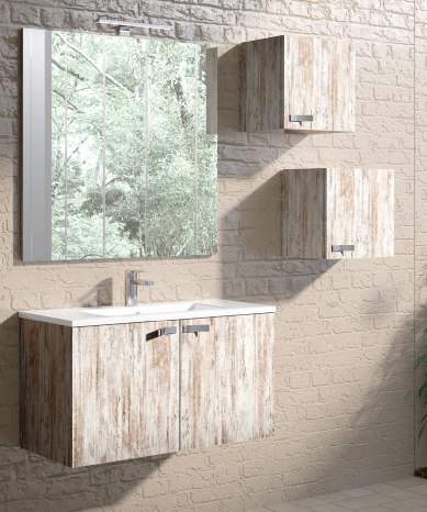 Mueble fondo reducido Vega. acabado Melamina Barry