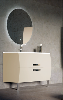 MUEBLE DE BAÑO SUSPENDIDO DOS CAJONES MURANO. CAMPOARAS