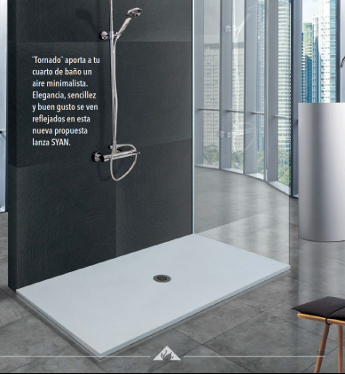  SYAN PLATO DE DUCHA SERIE  TORNADO 
