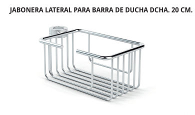 BELTRAN JABONERA LATERAL PARA BARRA DE DUCHA DERECHA 20 CM.
