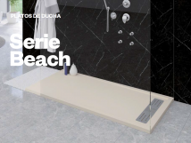 PLATO DE DUCHA BEACH TEXTURA LISA ARENADA URDAPLAST NUEVO