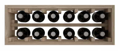 Expovinalia ER2010 Botellero Para 12 Botellas De Vino O Cava, Madera, Roble