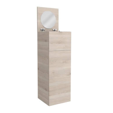 Módulo tocador ALLIANCE NATURAL con puerta, cajón y espejo abatible 352 x 1000 x 360 mm