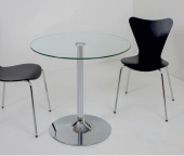 MESA UXILIAR O COCINA REDONDA FIJA.RODA.