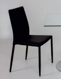 2 UNIDADES SILLA ANNA APILABLE TAPIZADO POLIPIEL 