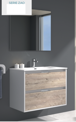 Mueble Zao en acabado Blanco/Nature