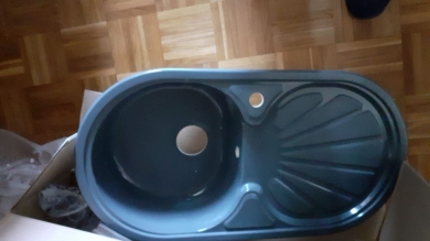  FREGADERO SINTÉTICO MONTIEL MEDIDAS DE ENCASTRE  82,5X42,5CM URDAPLAST