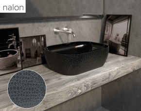 LAVABO DE CERÁMICA SOBRE ENCIMERA NALON PORCELANA NEGRA ARTANDBATH