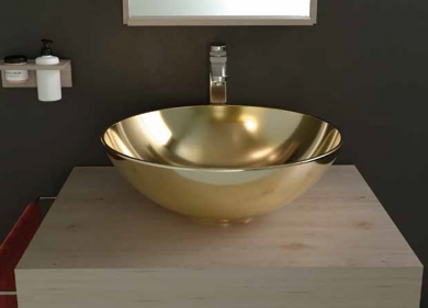 LAVABO DE CERÁMICA SOBRE ENCIMERA BOL ORO - DECORATIVO ARTANDBATH