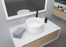 .LAVABO DE CERÁMICA SOBRE ENCIMERA ANETO BRILLO - DECORATIVO ARTANDBATH.