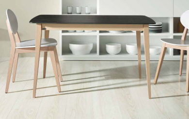 Mesa de cocina Fija encimera Porcelánico , Estructura Madera. Bailen