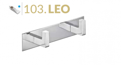 PERCHA  MODELO LEO  DOS POMOS MEDITERRÁNEA DEL BAÑO.