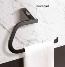 TOALLERO ARO COLOR NEGRO DE MEDITERRANEA EN STOCK.