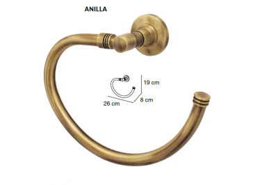 TOALLERO   MODELO PAULA DE MEDITERRANEA