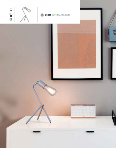 LAMPARA DE MESA DE HISPANOHOGAR 65355