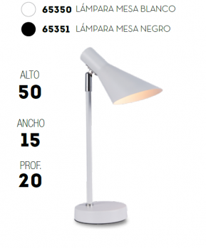 LAMPARA DE MESA DE HISPANOHOGAR 
