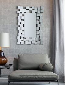 ESPEJO DE PARED RECTANGULAR  79X109 CM - MODELO  72104 HISPANOHOGAR 