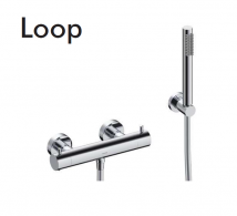 GRIFO DE BAÑERA O DUCHA TERMOSTATICO MODELO LOOP SANYCCES NOVEDAD. 