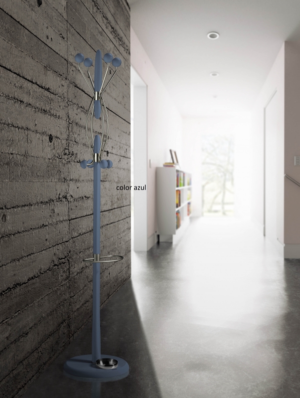 PERCHERO DE PIE MADERA-METAL COLGADORES 425 HERDASA