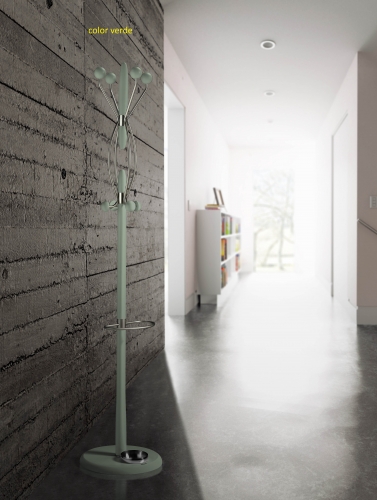 PERCHERO DE PIE MADERA-METAL 8 COLGADORES 425 HERDASA 