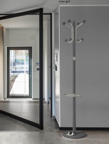 PERCHERO DE PIE MADERA-METAL 8 COLGADORES 421