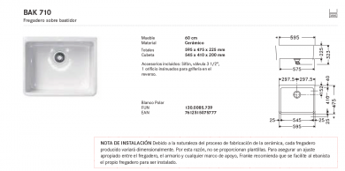 Fregadero Belfast Franke