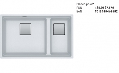 FRANKE FREGADERO MODELO KUBUS 2 KNG 