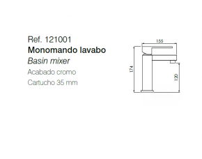 GRIFO DE LABAVO SERIE KU CLAUSYBATH