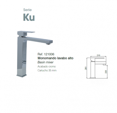 GRIFO DE LABAVO SERIE KU CLAUSYBATH