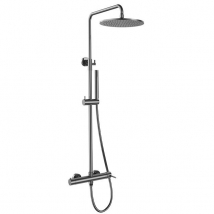 CONJUNTO DUCHA REDONDO TITANIO ROUND ELITE GME 3099 