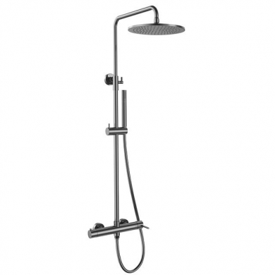 CONJUNTO DUCHA REDONDO TITANIO ROUND ELITE GME 3099