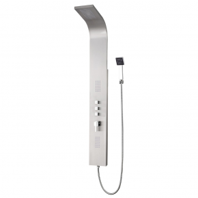 GME COLUMNA INOX CON HIDROMASAJE GOCTA CROMO 0508