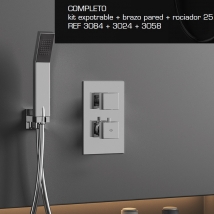 GME GRIFERÍA EMPOTRABLE DE DUCHA ORION CROMO 3084 NOVEDAD.