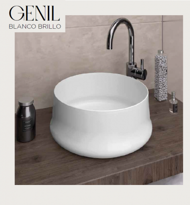 LAVABO DE CERÁMICA SOBRE ENCIMERA GENIL PORCELANA ARTANDBATH.