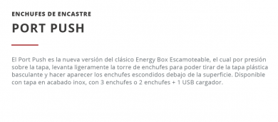 ENCHUFES PORT PUSH  CUCINE OGGI NUEVO IL 713