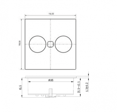 ENCHUFE DUPLEX INOX, CUCINE OGGI  IL 301201 NUEVO.