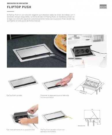 ENCHUFE FLIPTOP PUSH CUCINE OGGI NUEVO IL 733