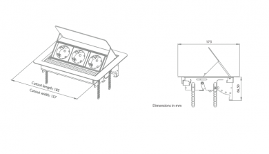 ENCHUFE FLIPTOP PUSH CUCINE OGGI NUEVO IL 733