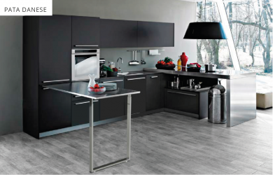 PATA ALUMINIO DANESE PENISULA CUCINEOGGI NOVEDAD.