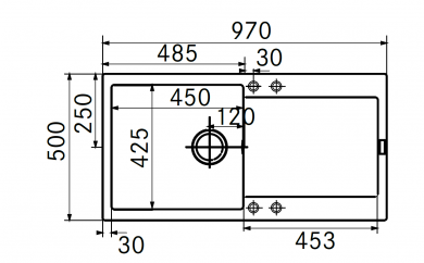 fregaderos con escurridor bajo encimera