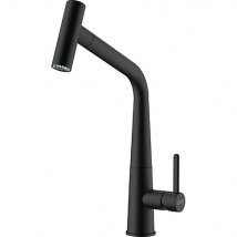 GRIFO DE COCINA  ICON PULL OUT SPRAY CAÑO ALTO NEGRO MATE FRANKE NOVEDAD 115.0625.190