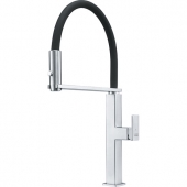 GRIFO DE COCINA CENTINOX SEMI- PRO CRISTAL NEGRO / ACERO INOX FRANKE 115.0547.855 