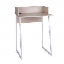 Escritorio de Estudio Compacto 60 cm Roble y Blanco Essential &ndash; Hispanohogar 74520