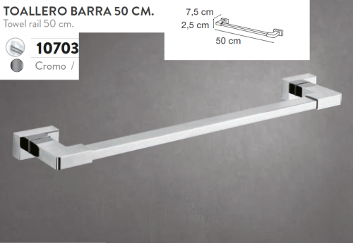 Toallero barra lateral mueble blanco - Mediterránea del baño - 50105/B