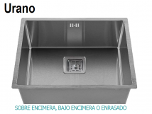 URDAPLAST SOBRE ENCIMERA MODELO URANO, BAJO ENCIMERA O ENRASADO NOVEDAD