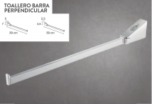TOALLERO BARRA PERPENDICULAR MEDITERRANEA NUEVO EN STOCK.
